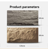 Realistic 3D PU stone panels for wall decoration