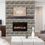 3D WALL PANEL, FAUX BRICK DESIGN, NON ADHESIVE WALL COVERING, WATERPROOF PVC WALL PANEL