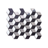 Aluminum metal mosaic 3d wall stickers