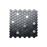 Aluminum metal mosaic 3d wall stickers