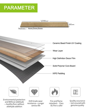 100% waterproof SPC vinyl flooring wholesale